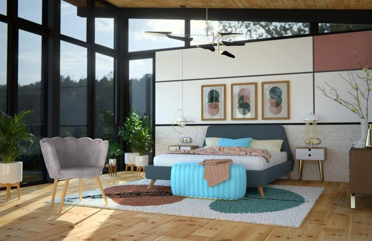 Flora Accent Tub Chair with Petal Back Armchair - Image 2