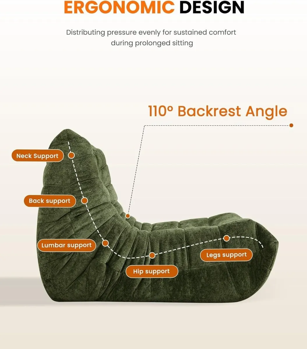 Boneless Floor Sofa - No Assembly Required Couch - Image 3