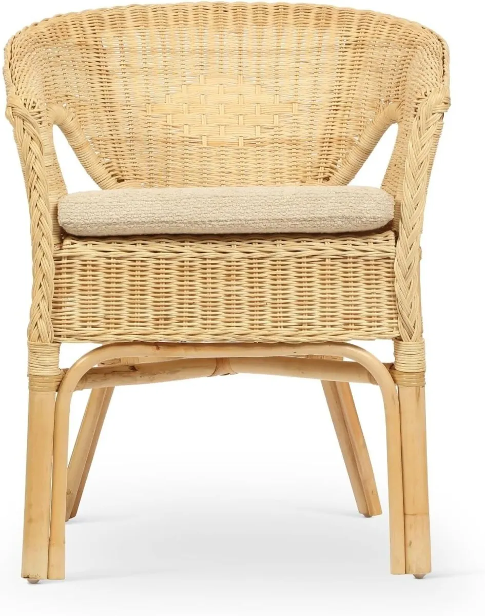 Desser Indoor Small Adults Wicker Loom Chair in - Image 4