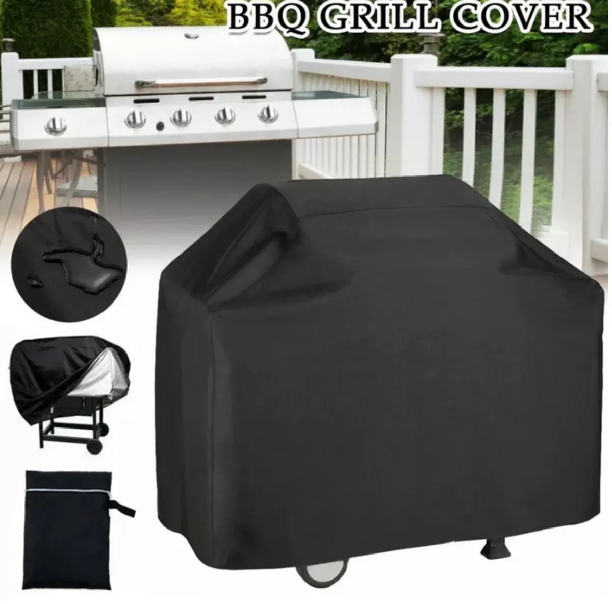 BBQ Cover Heavy Duty Waterproof 4 Sizes NEW - Image 1