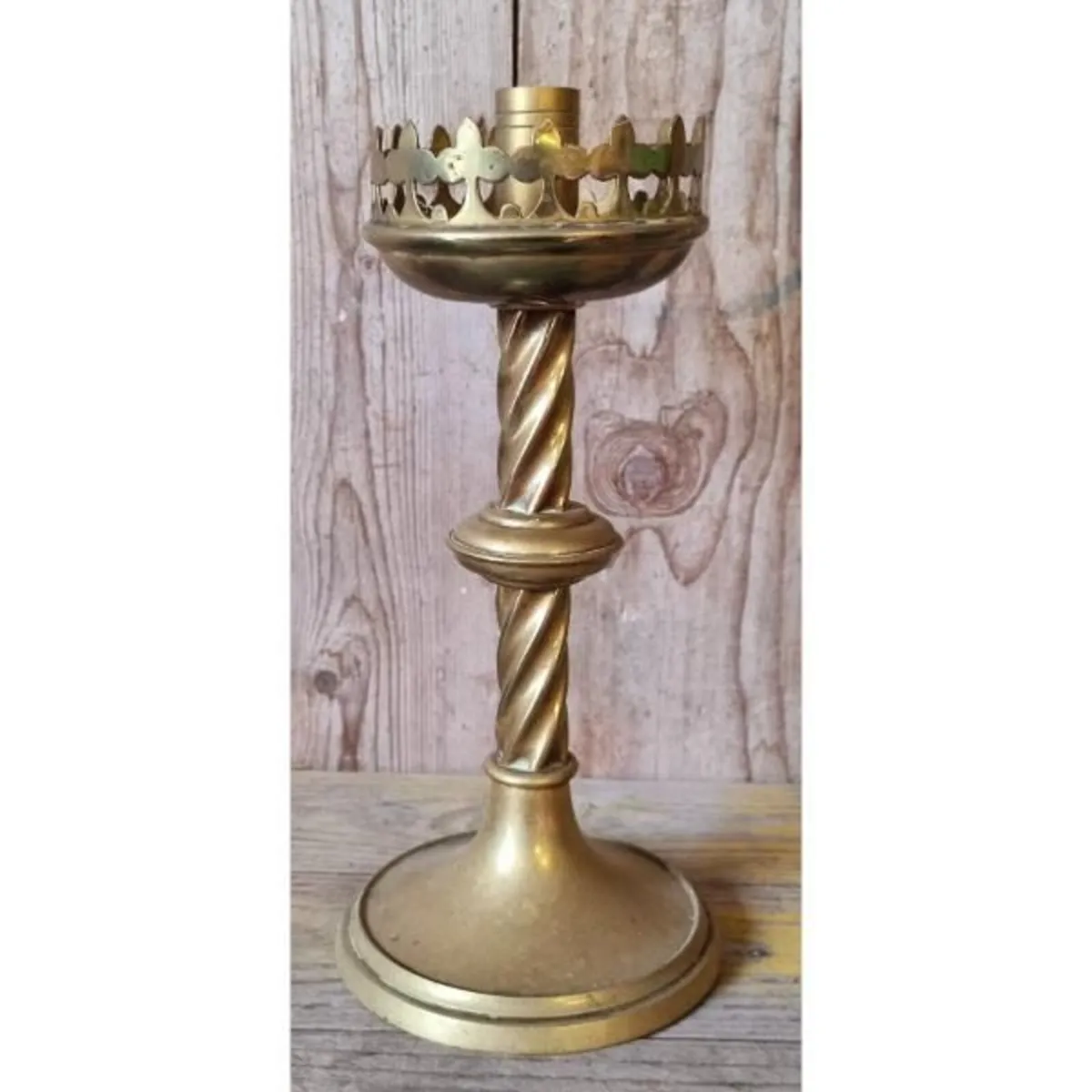 Ornate Brass Candle Holder KAS913 - Image 1