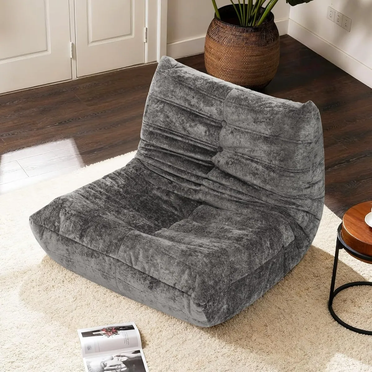 Boneless Floor Sofa - No Assembly Required Couch - Image 1