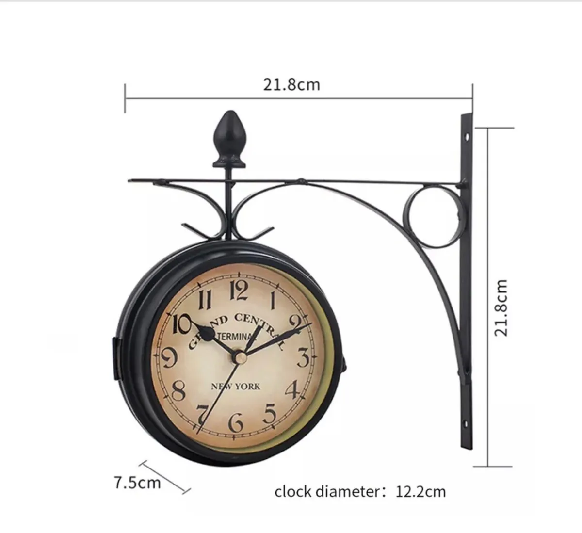 Double Sided Outdoor Compact Wall Clock NEW - Image 2