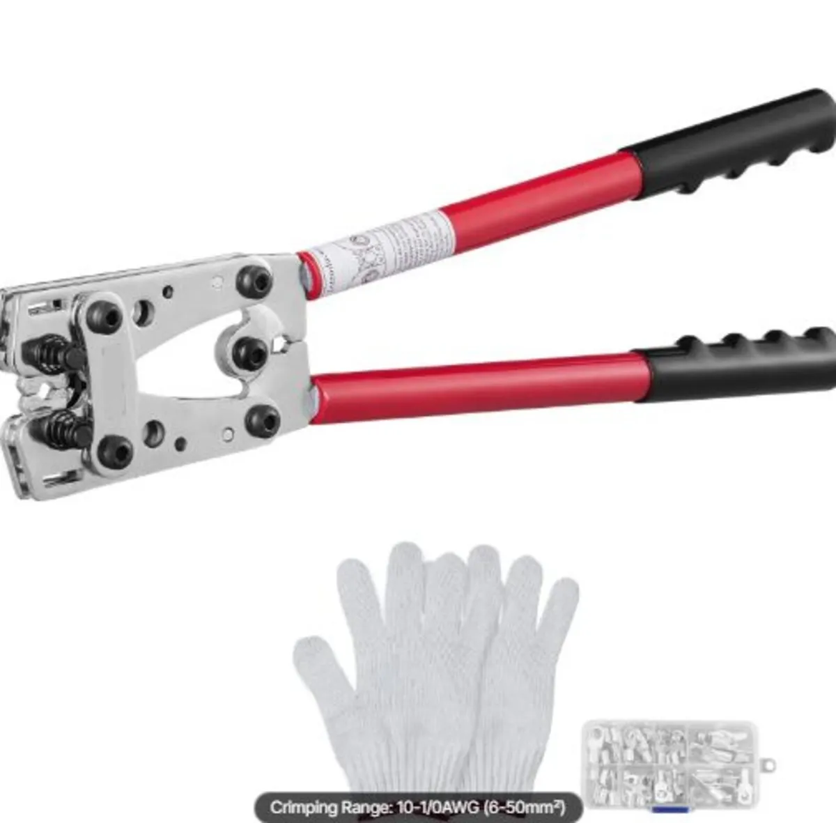 Battery Cable Lug Crimping Tool,10-1/0AWG Aluminum - Image 1