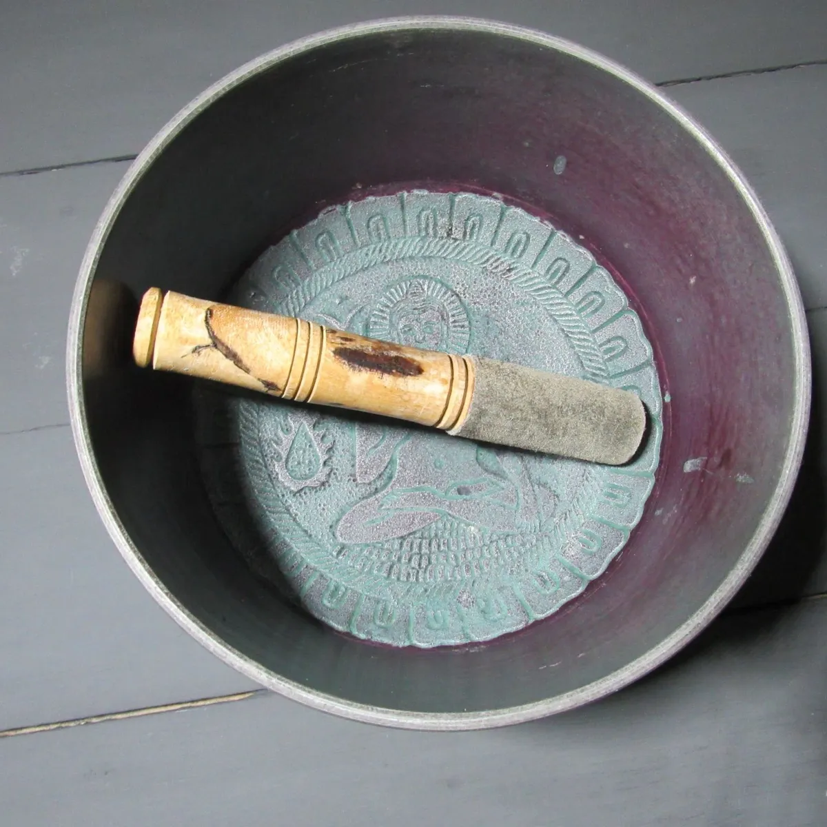 Large 21cm Tibetan Singing Bowl – Meditation - Image 2