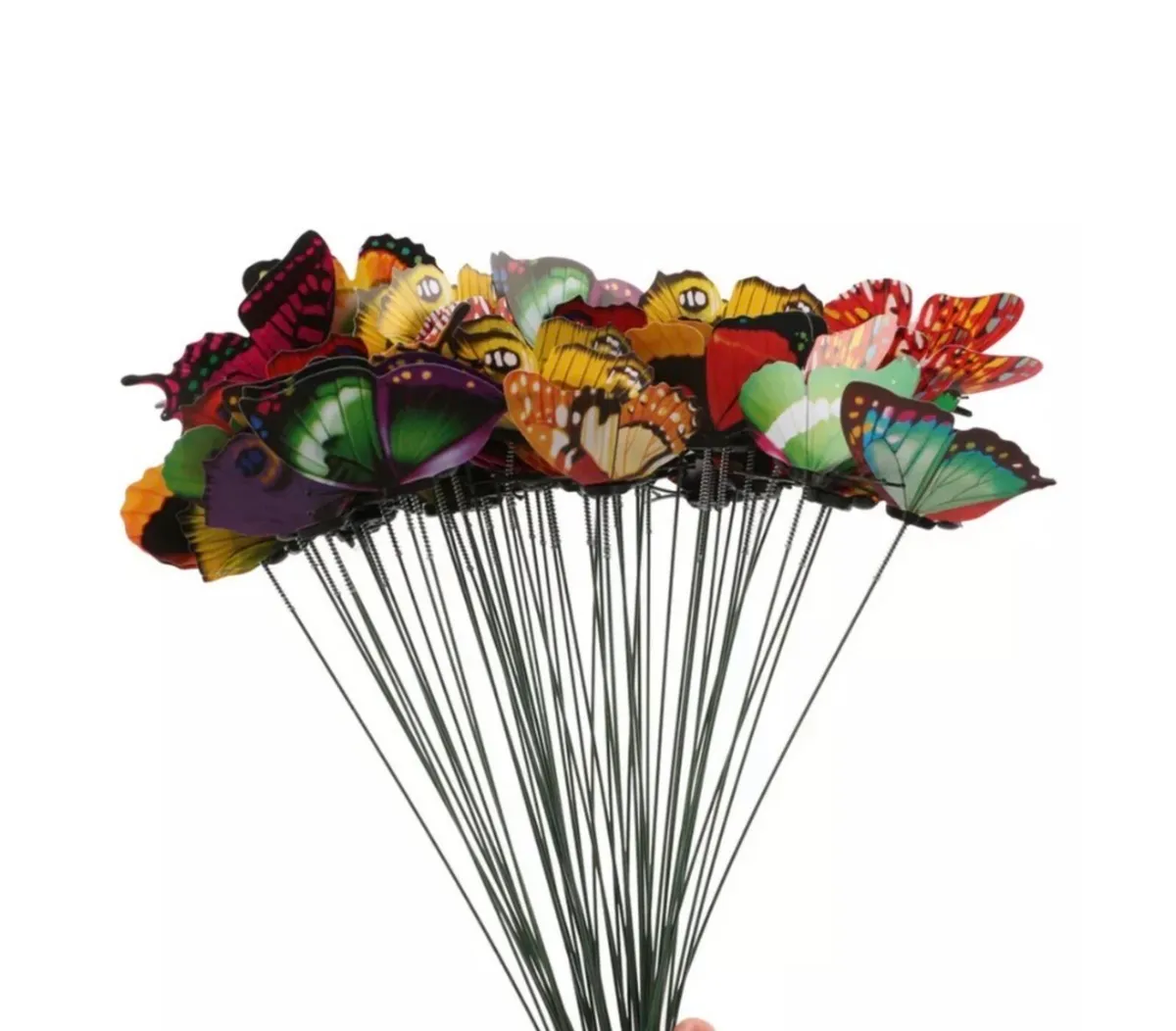 50 x Colourful Garden Butterflies On Sticks NEW - Image 3