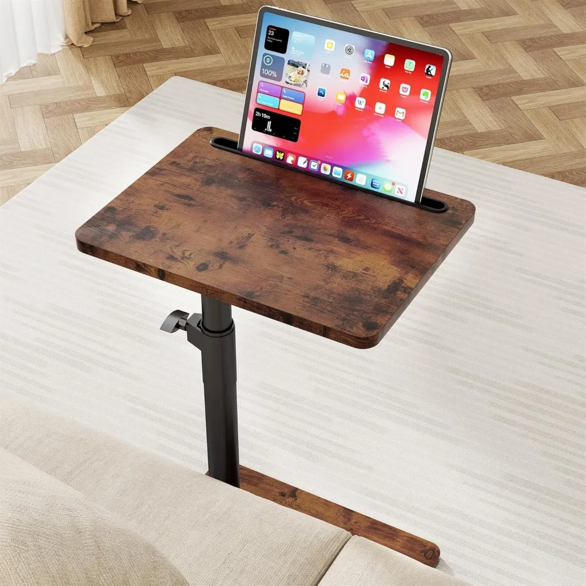 Couch Side Table - 360degreesSwivel Height - Image 2