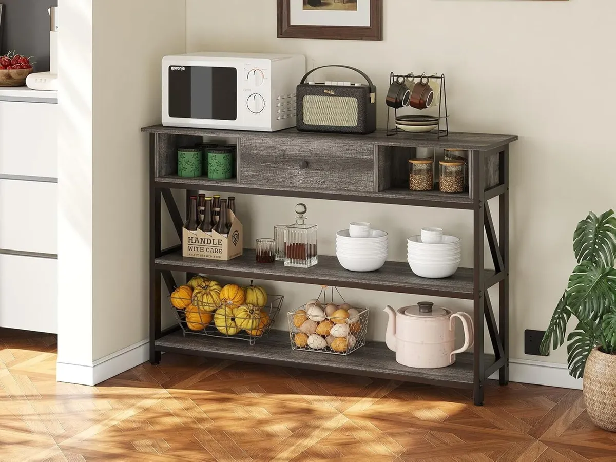 Console Table with Drawer Shelves 120cm Hallway - Image 2