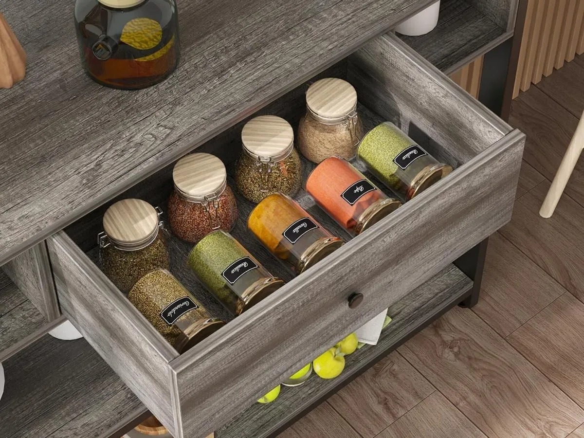 Console Table with Drawer Shelves 120cm Hallway - Image 4