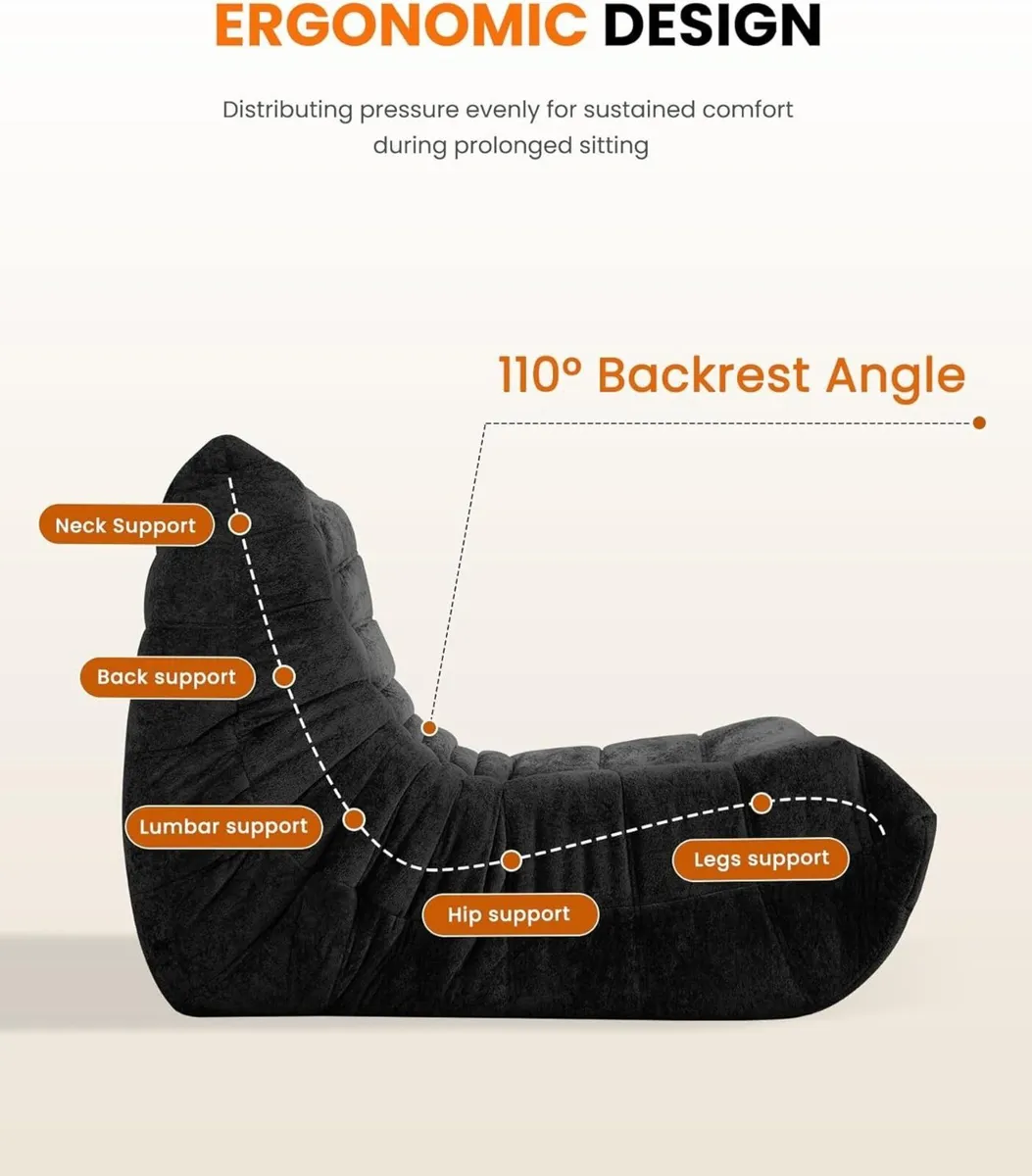 Boneless Floor Sofa - No Assembly Required Couch - Image 3