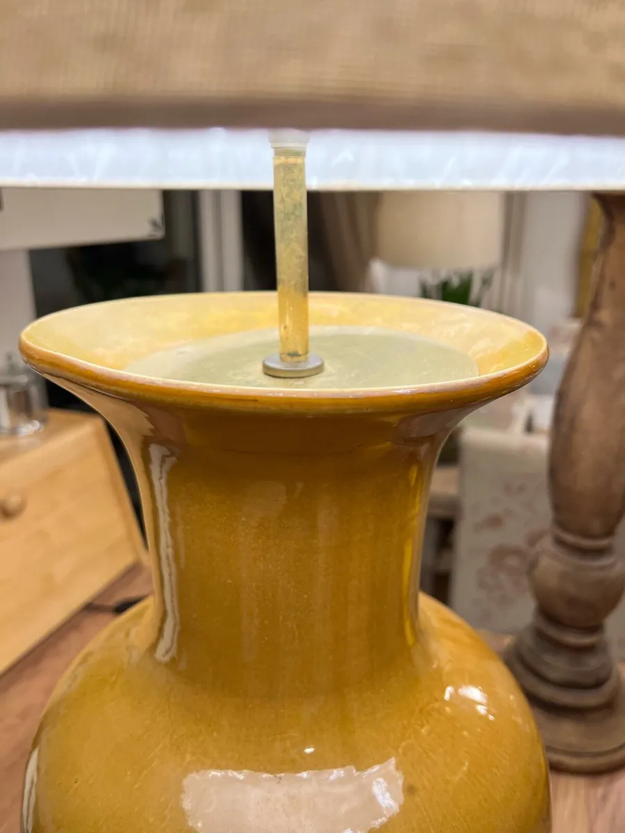Massive vintage ceramic lamps - Image 4
