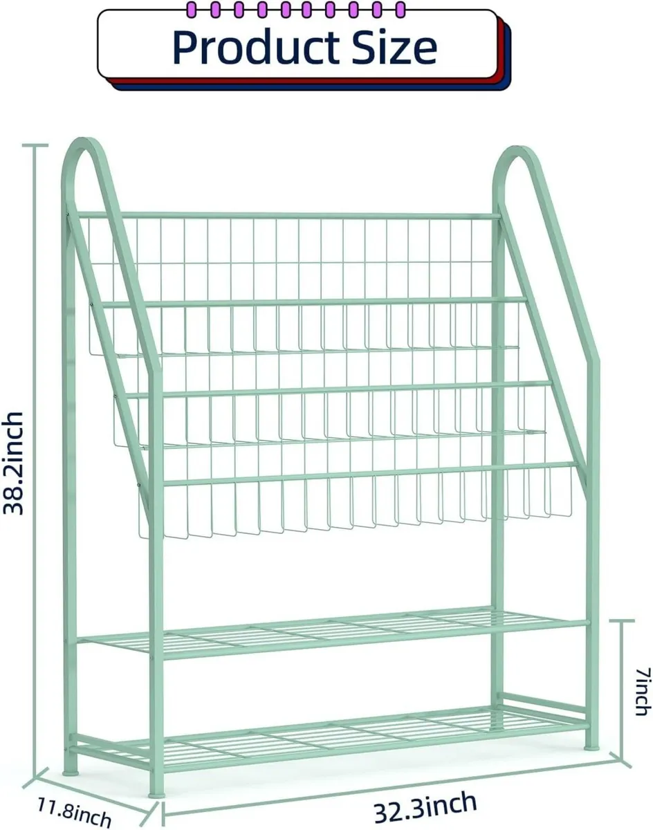 Children's Bookshelf 3 Tier Childrens Bookcase - Image 3