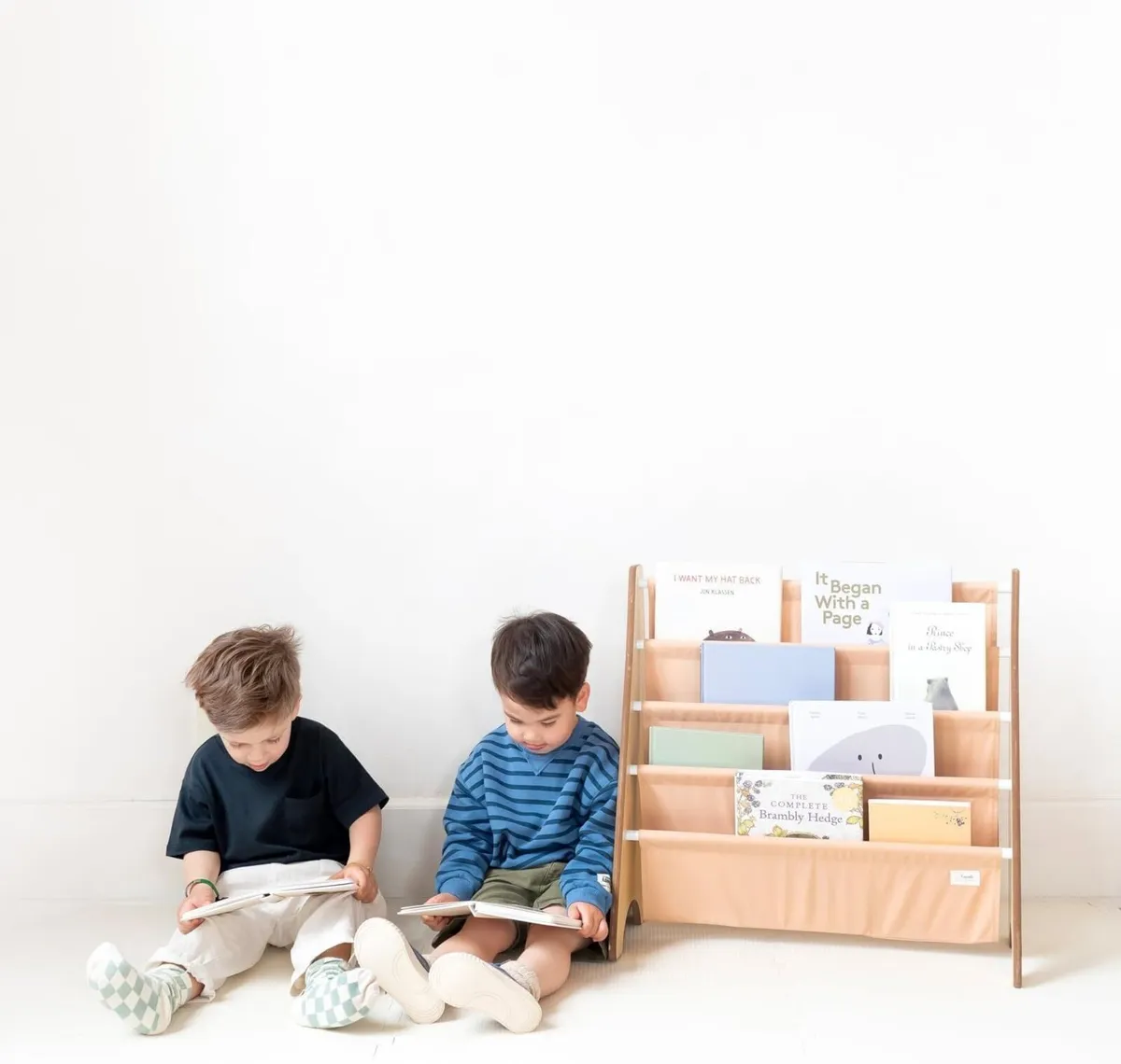 Recycled Fabric Kids Bookshelf – 4-Tier Sling - Image 2