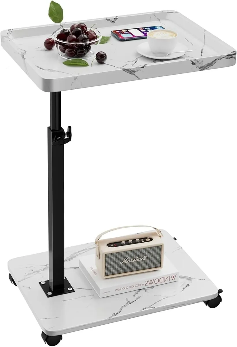 C Shaped Side Table Adjustable Height 360degreesSw - Image 1