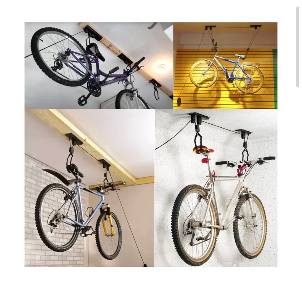 20KG Bicycle Bike Ceiling Hanger Storage - Image 1