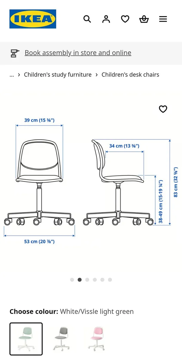 Ikea kids office chair - Image 3