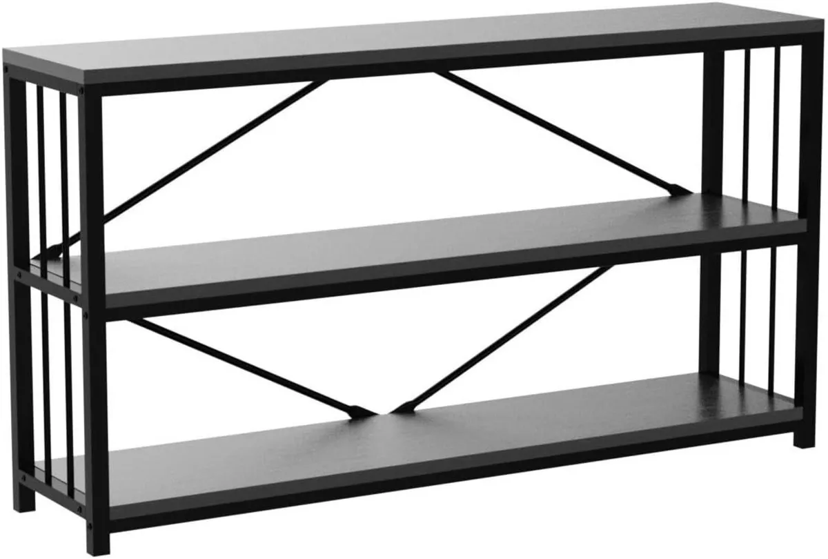 Black Console Table Modern Entryway Tables for - Image 4