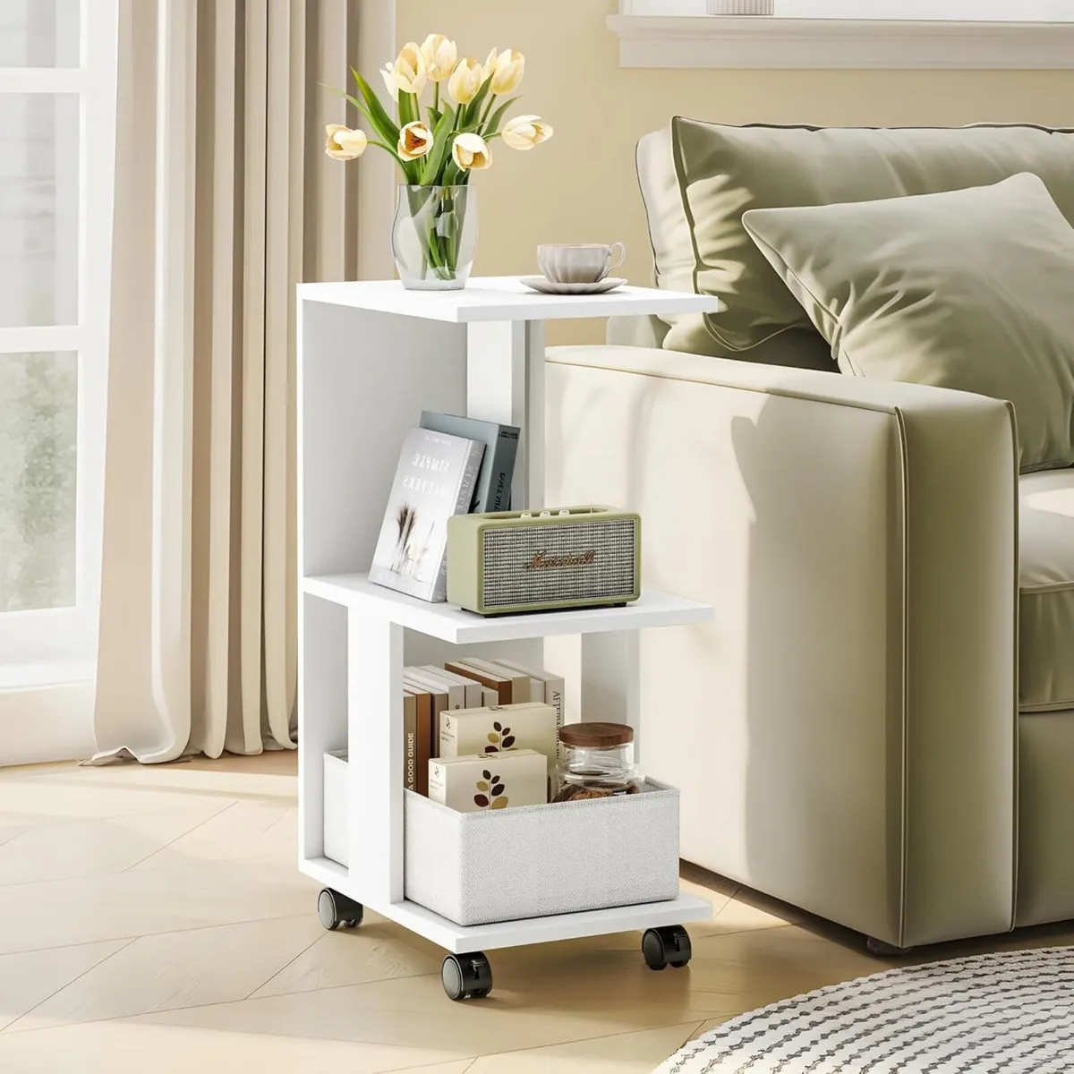 Side Table Narrow End with Charge Station - Image 2