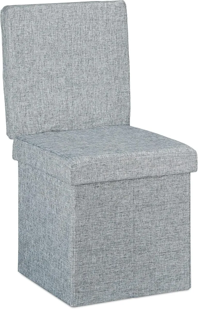 Folding Storage Ottoman w/ Back Size 73 x 38 cm - Image 1