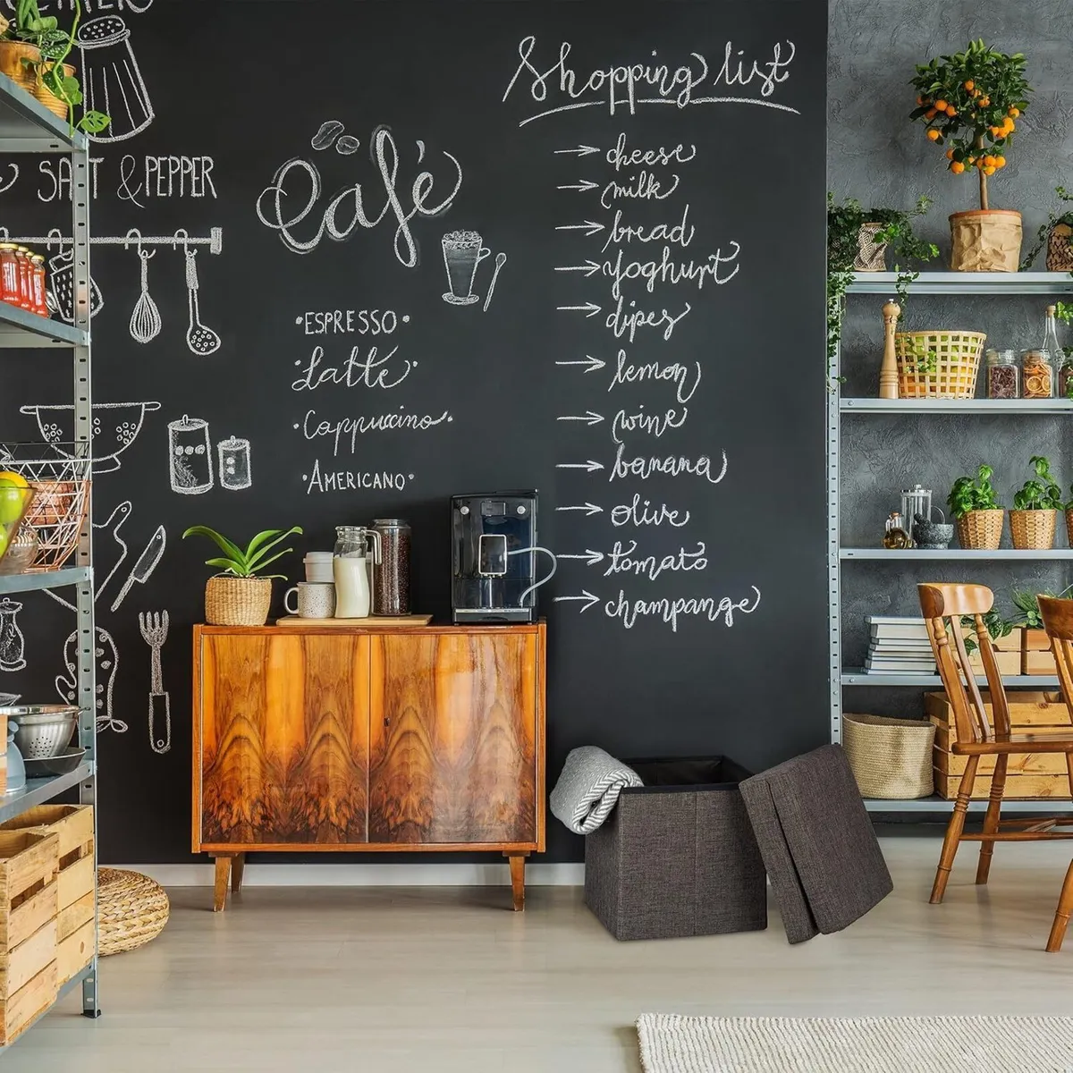 Folding Storage Ottoman w/ Back Size 73 x 38 cm - Image 2