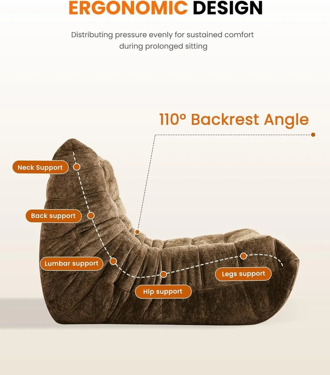 Boneless Floor Sofa - No Assembly Required Couch - Image 3