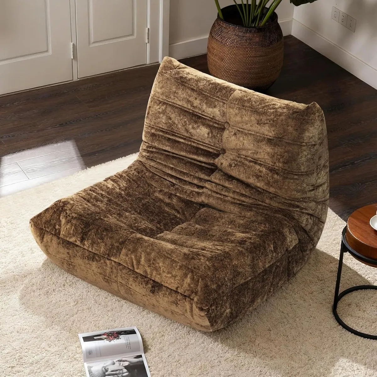 Boneless Floor Sofa - No Assembly Required Couch - Image 1
