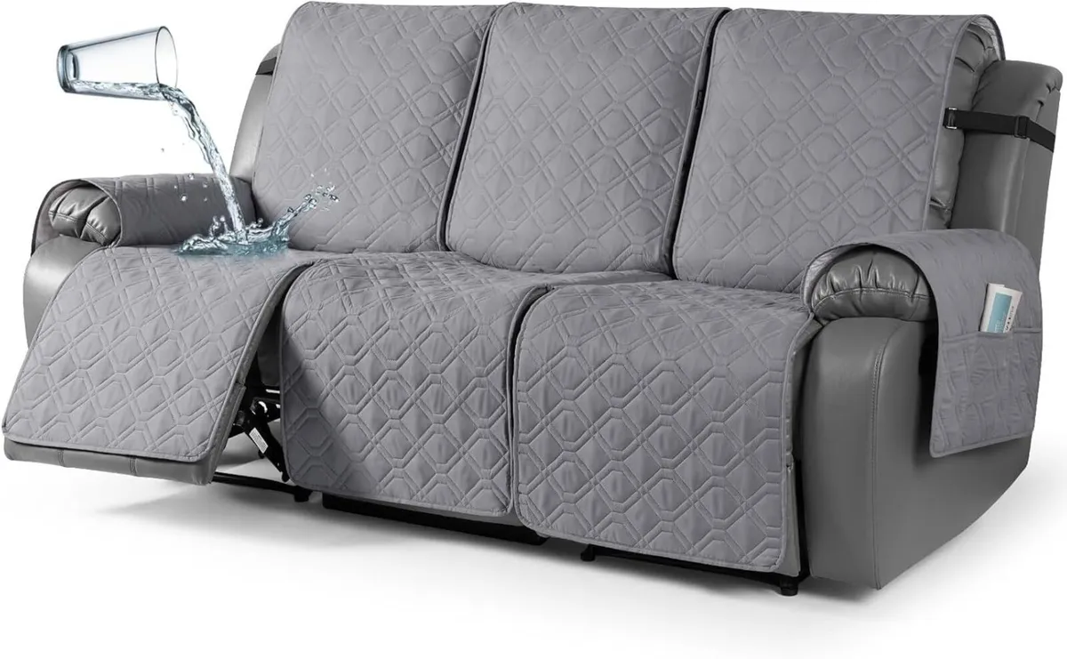 Waterproof Recliner Chair Cover 3 Seater Sofa - Image 1