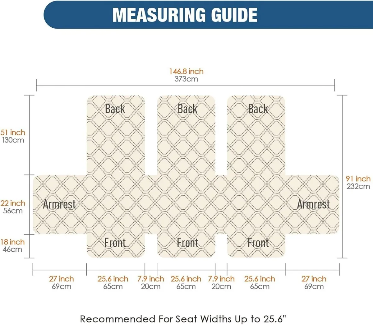 Waterproof Recliner Chair Cover 3 Seater Sofa - Image 3