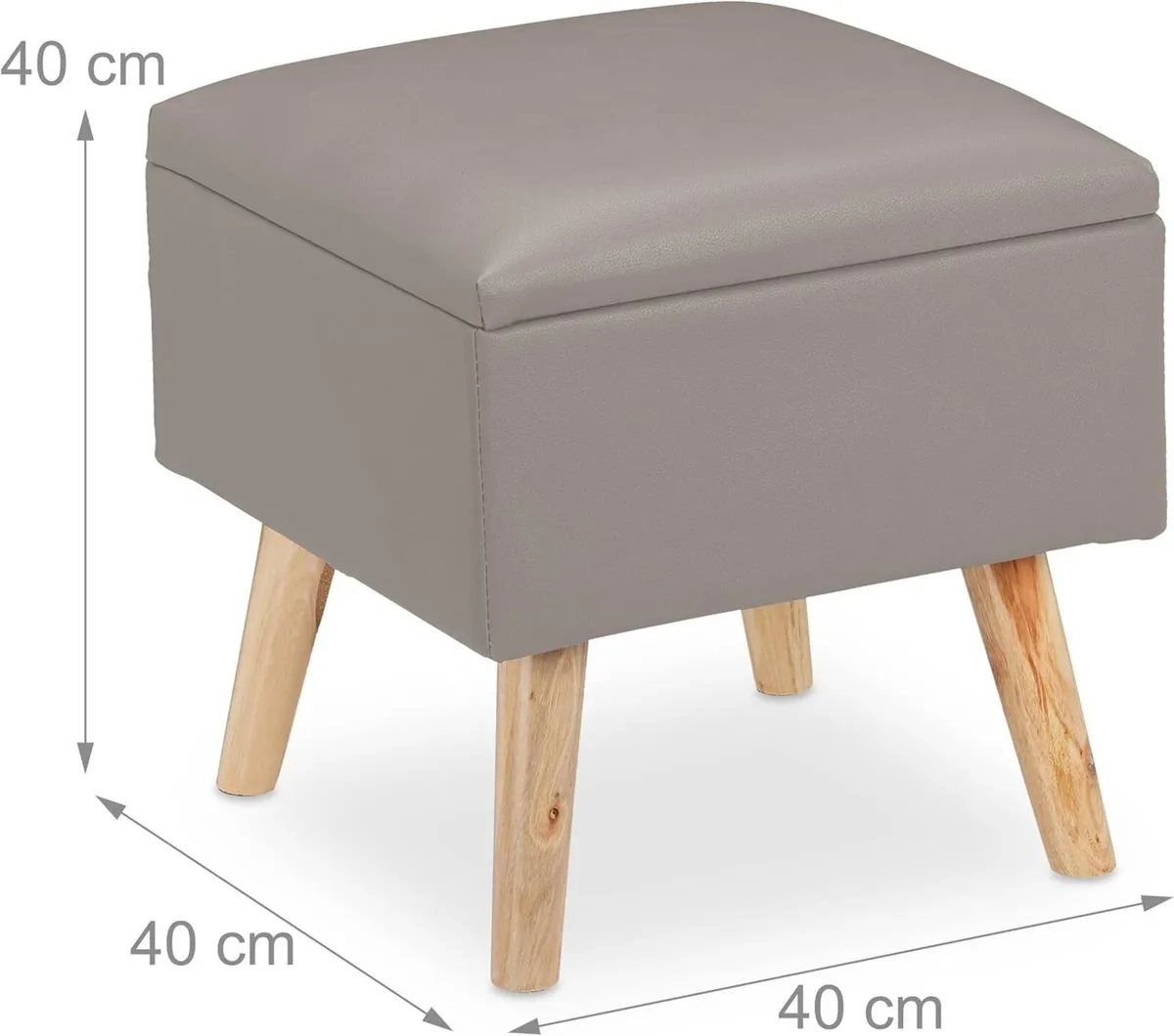 Ottoman with Storage Space Imitation Leather - Image 3