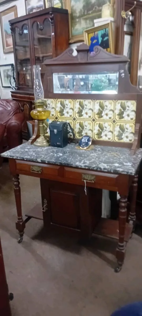 Edwardian Era Marble Wash Stand
