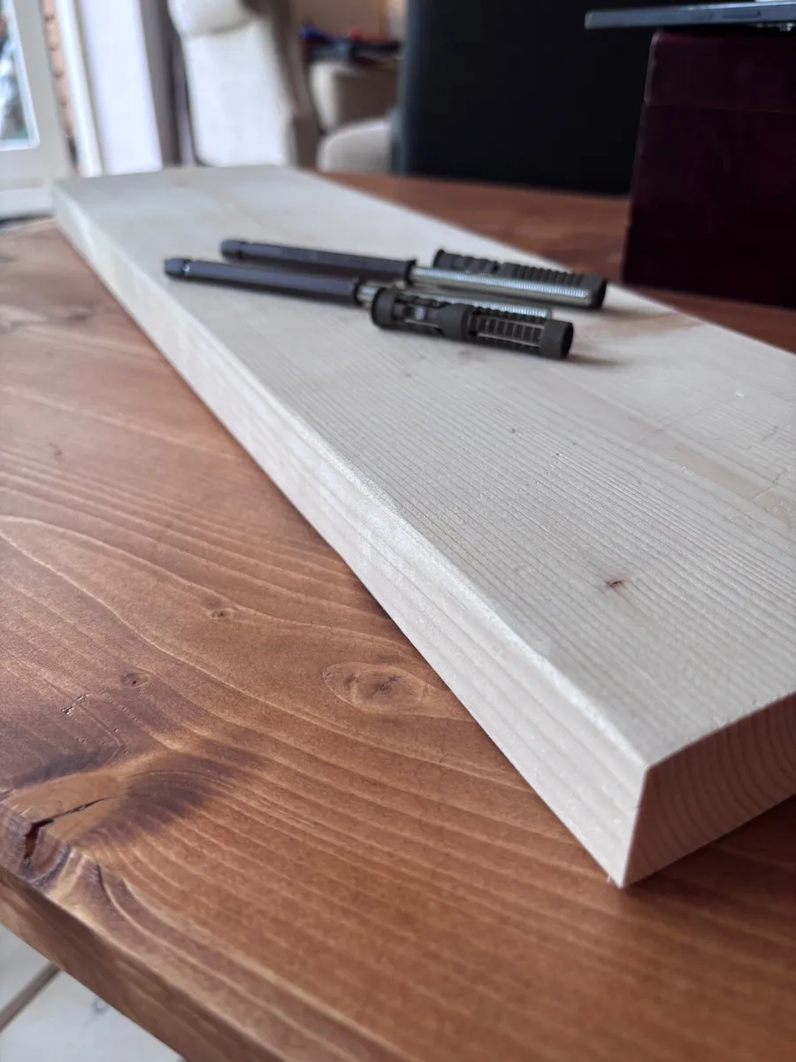 New Handcrafted Solid Wood Floating Shelves - Image 2