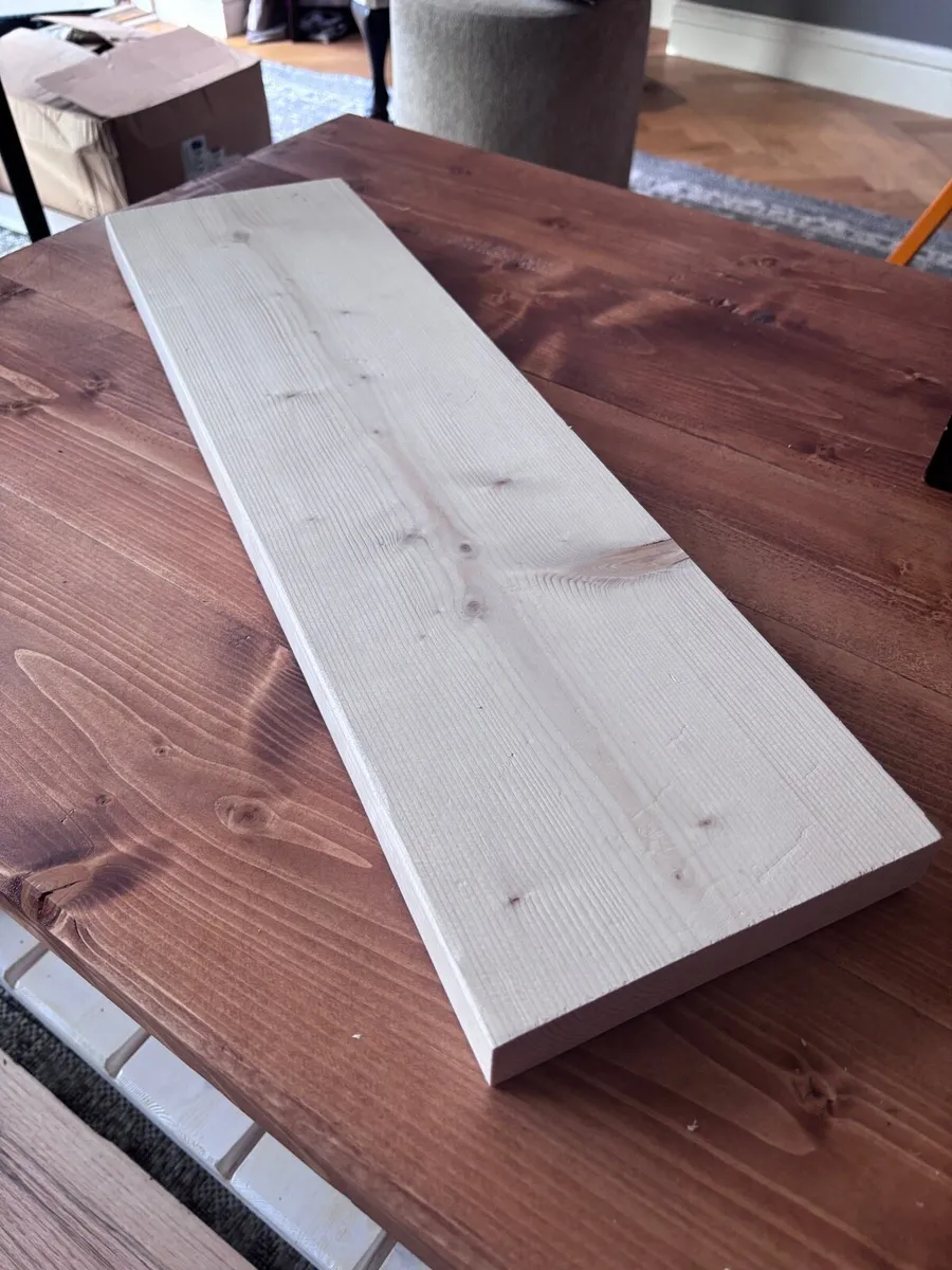 New Handcrafted Solid Wood Floating Shelves - Image 4