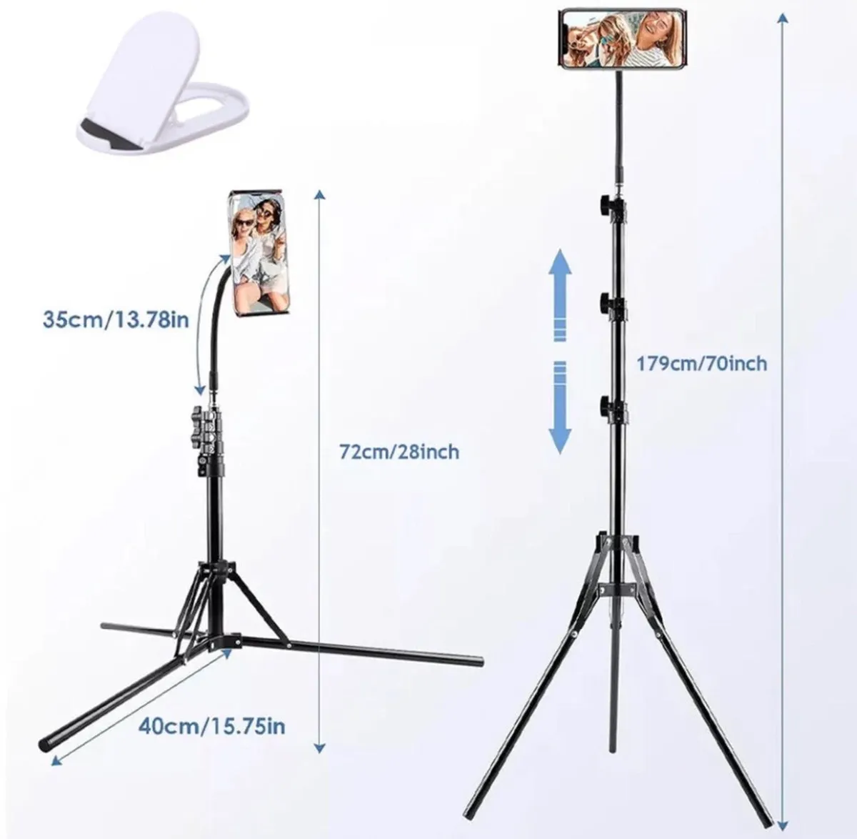 Phone Tripod Stand with Gooseneck 170cm NEW - Image 2