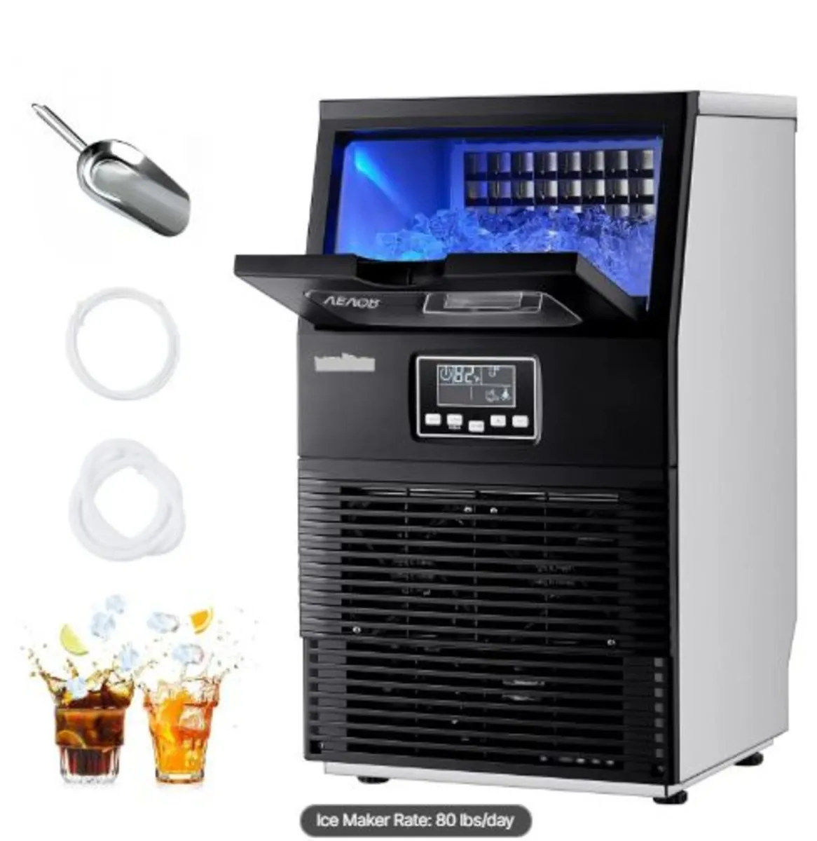 Commercial Ice Maker Machine,36.29kg/24h with 5.44 - Image 1