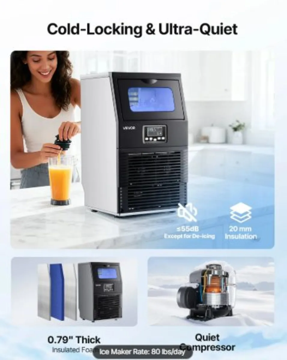 Commercial Ice Maker Machine,36.29kg/24h with 5.44 - Image 2