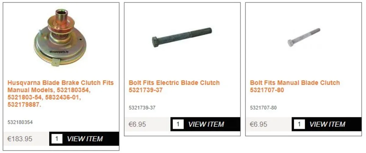 Husqvarna Craftsman Partner Spare Parts - Image 3