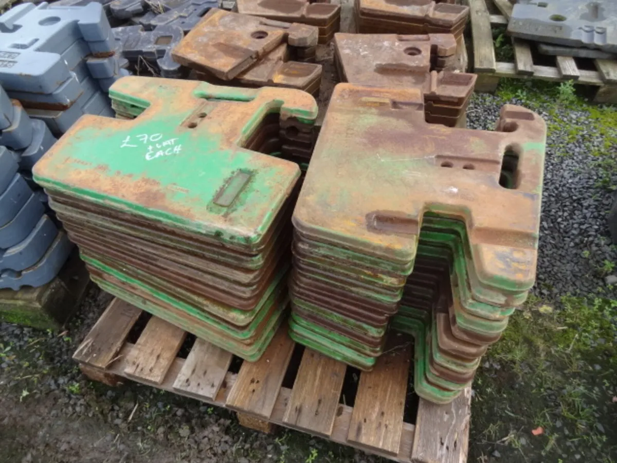 John Deere 50kg Front Tractor Weights - Image 1