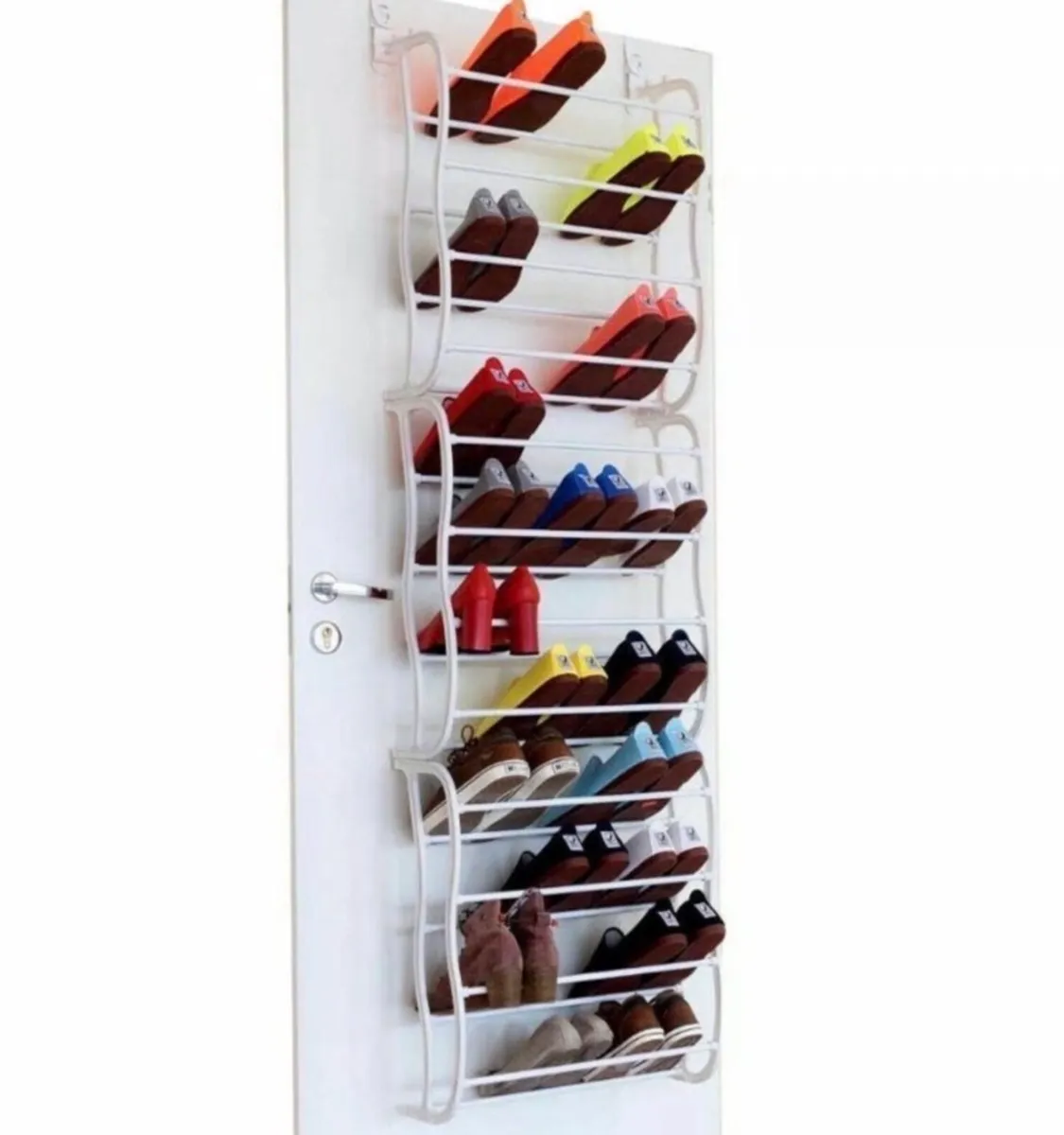 Over Door Metal Hanging Shoe Rack Organiser NEW - Image 1
