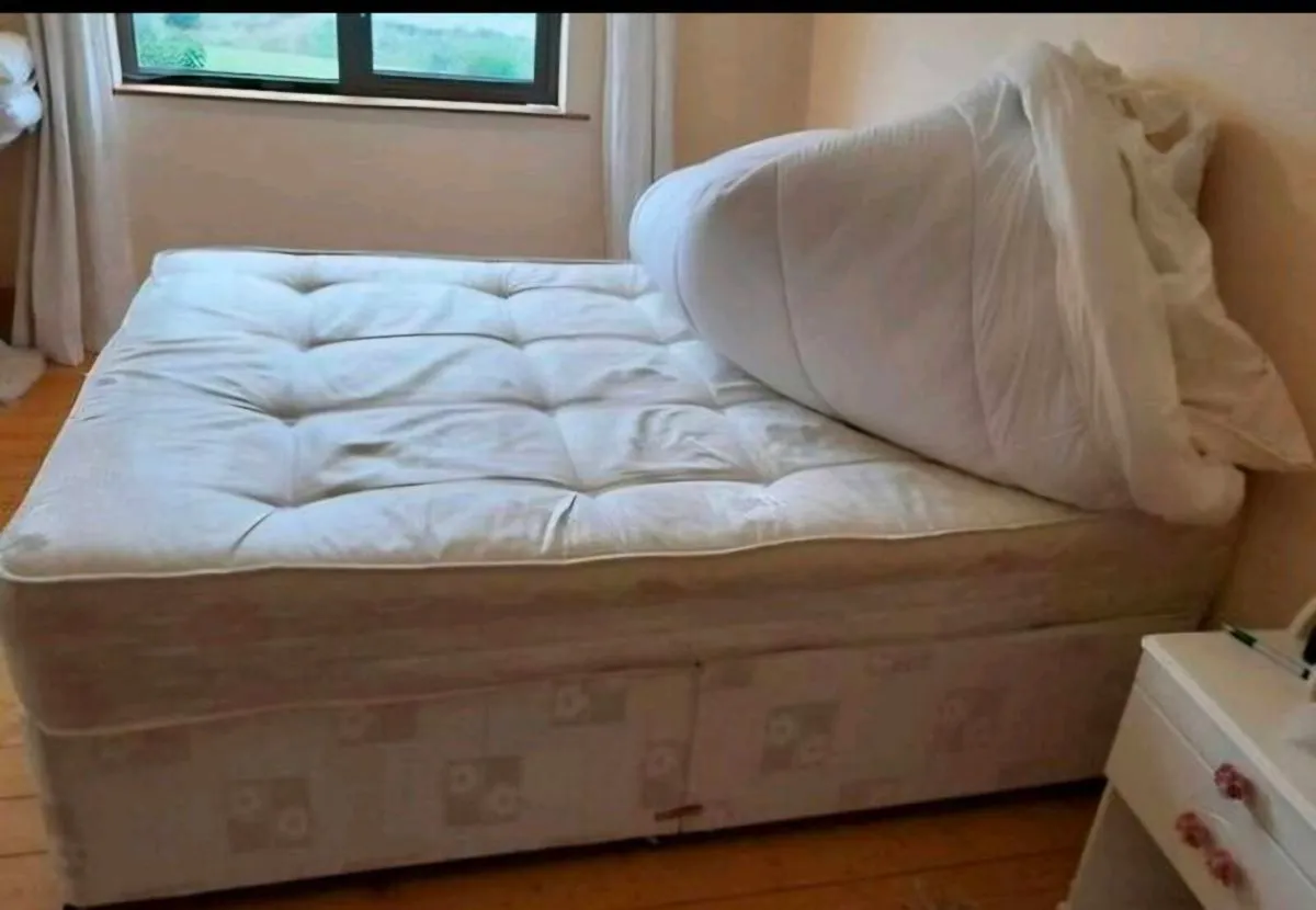 Double devan bed with memory foam mattress- excell - Image 1