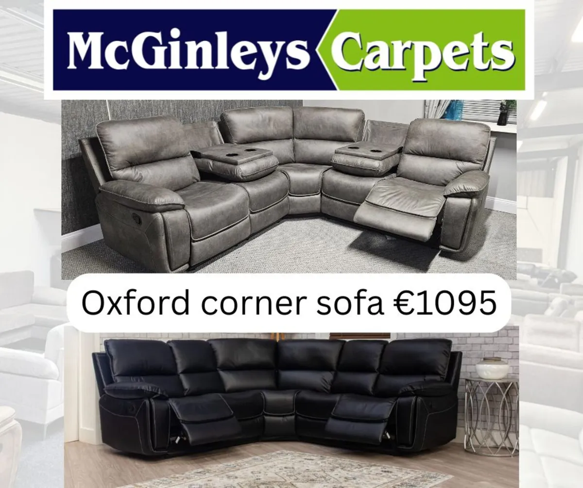 NEW Living Room Sofa - Oxford Recliner, Grey - Image 4