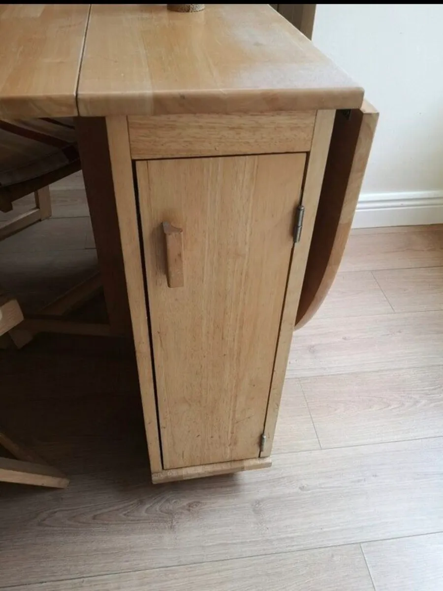 Solid Folding Table and Chair Set - Image 4