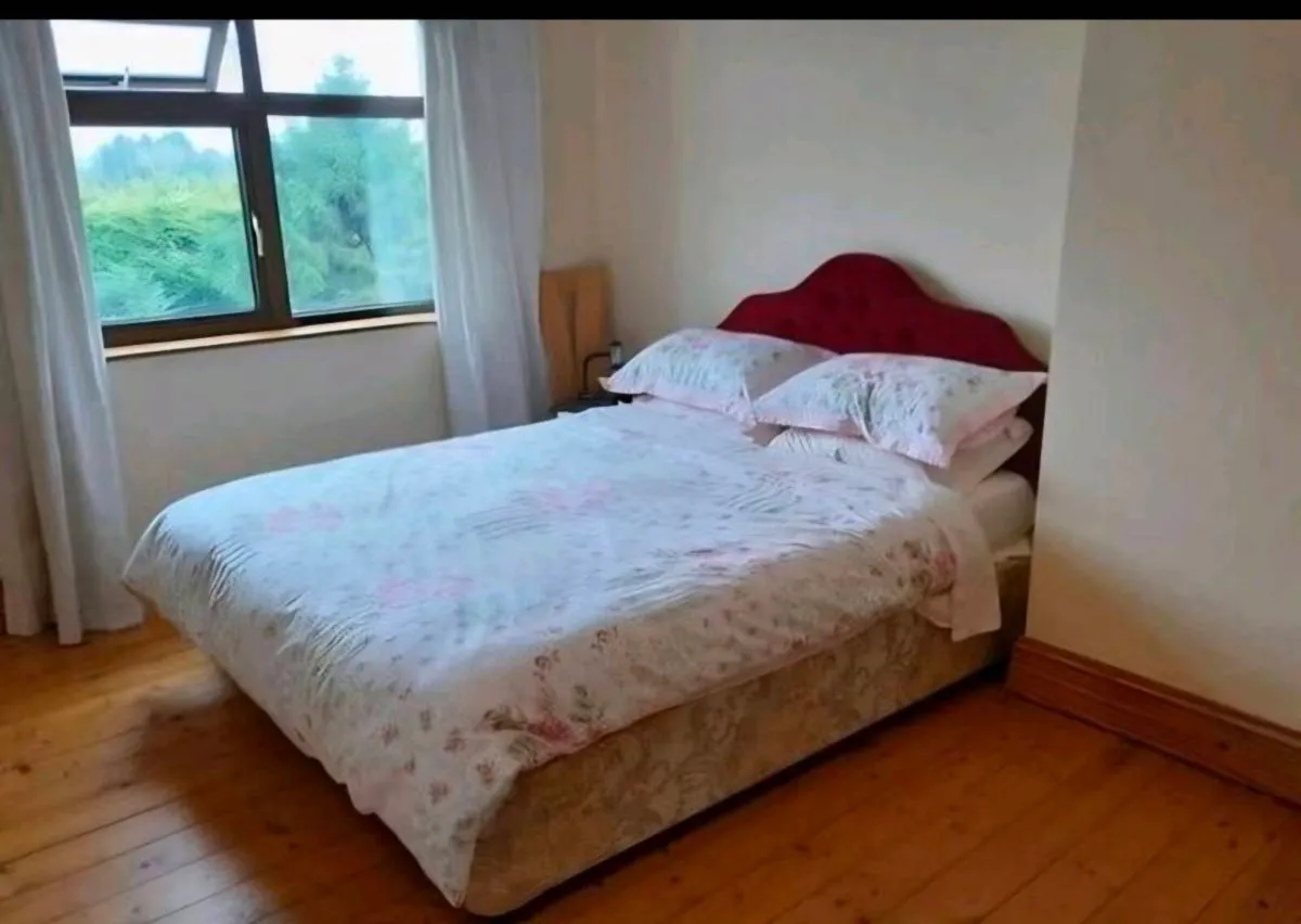 Double devan bed Double mattress- headboard - Image 1