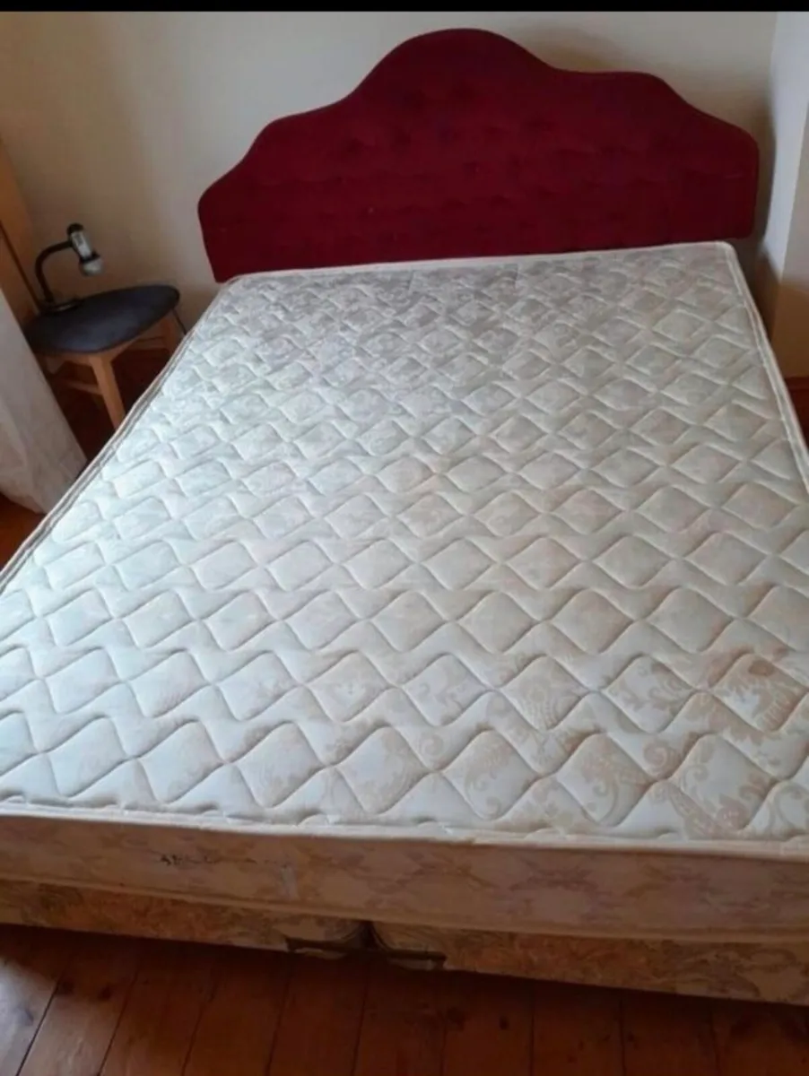 Double devan bed Double mattress- headboard - Image 3