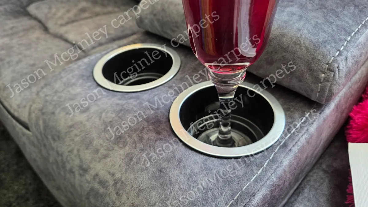 Sofa - Cana Corner Fabric Sofa with Console & Free - Image 3