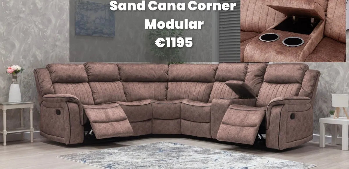 Sofa - Cana Modular Corner Sofa in Fabric - Free D - Image 2