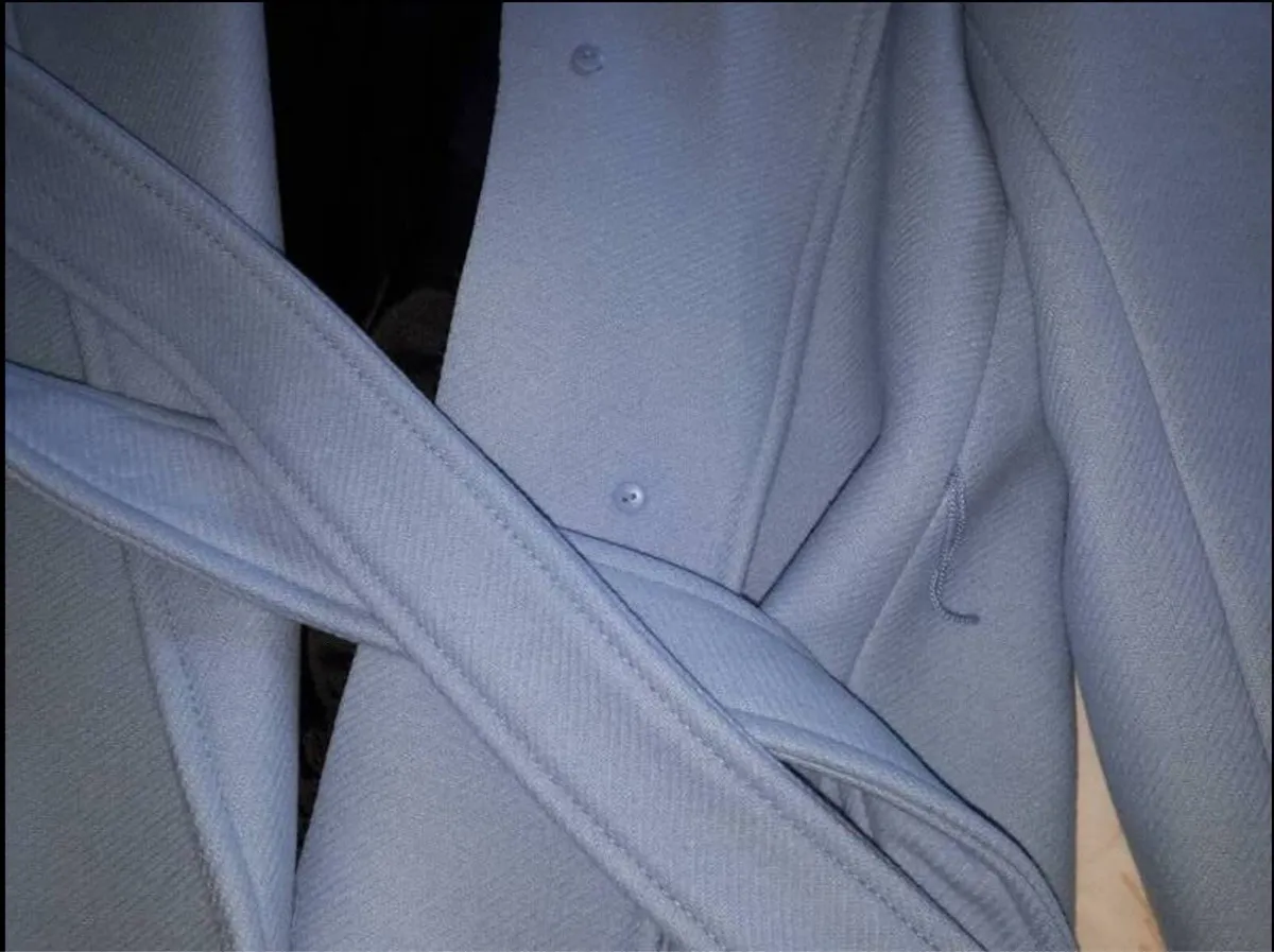 Zara Mante Premium Quality Pastel Blue Coat - - Image 3
