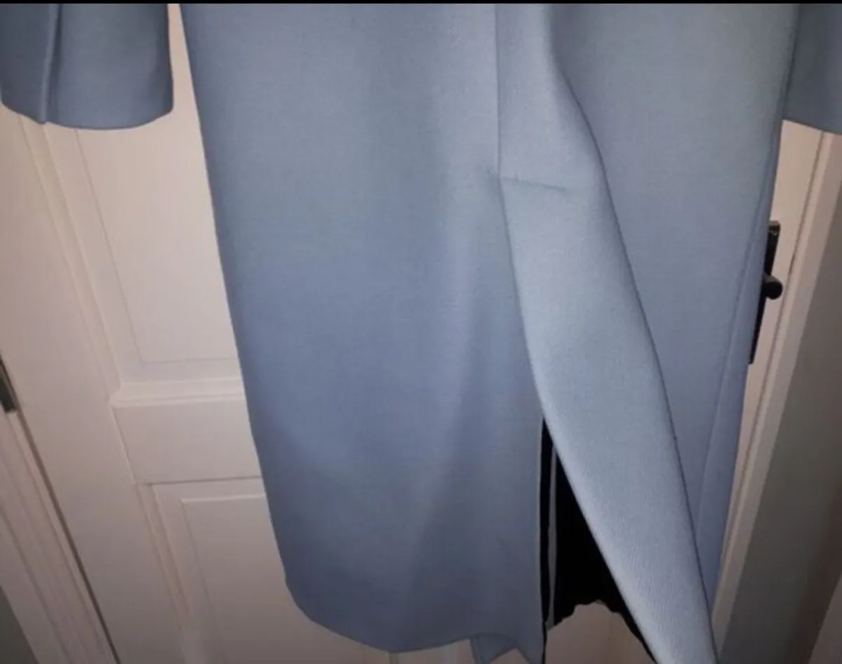 Zara Mante Premium Quality Pastel Blue Coat - - Image 4
