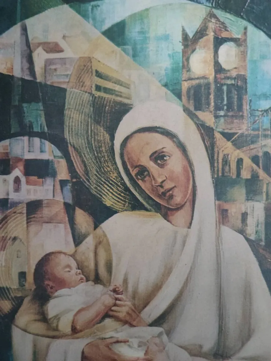 Our Lady of Derry ,Painting by Sr Aloysius McVeigh - Image 3