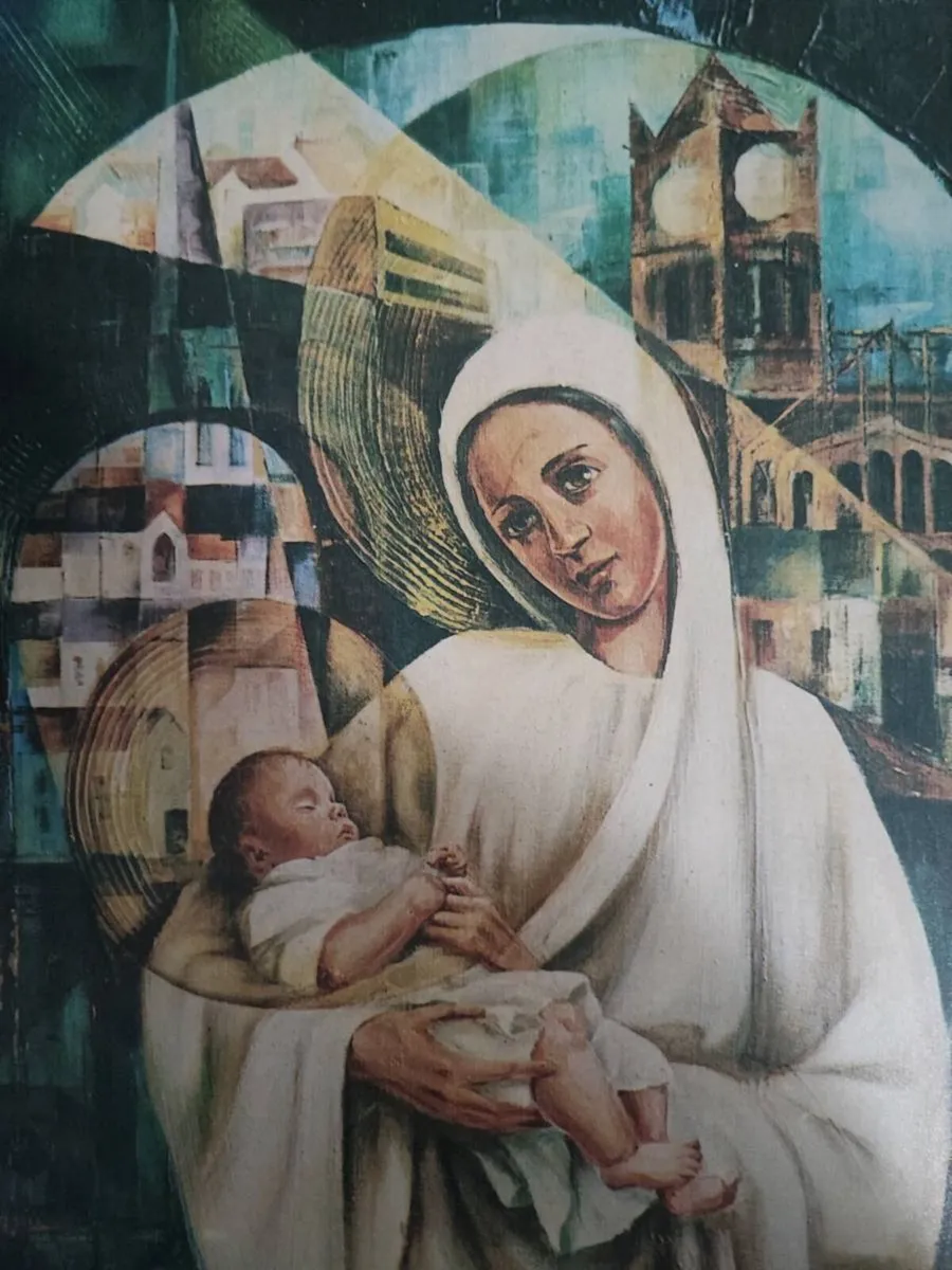 Our Lady of Derry ,Painting by Sr Aloysius McVeigh - Image 4