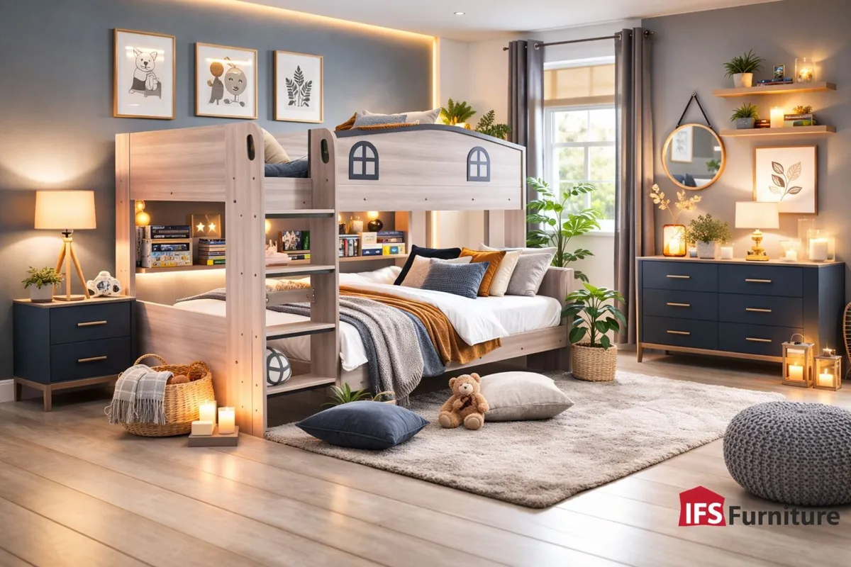Double bunk bed Quad bunk bed IFS Furniture - Image 1
